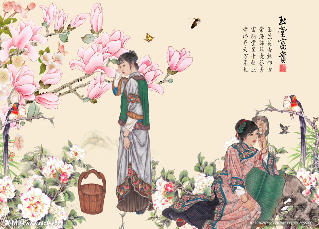 新中式背景墙
