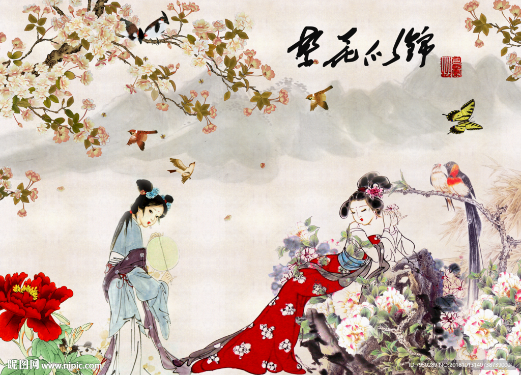 新中式背景墙
