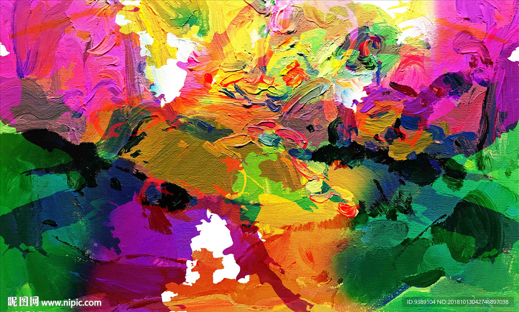 抽象油画