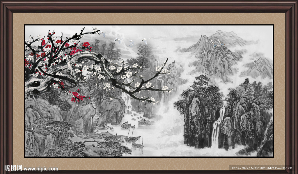 国画梅花