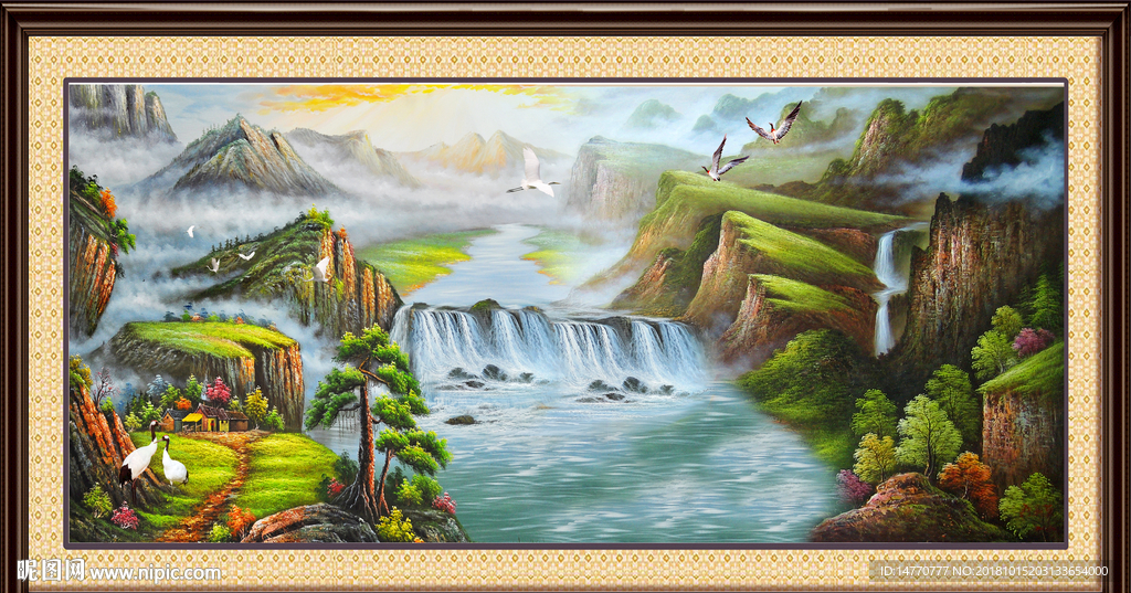 山水油画