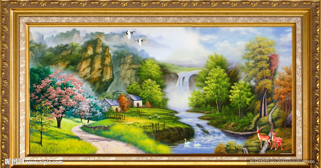 山水油画