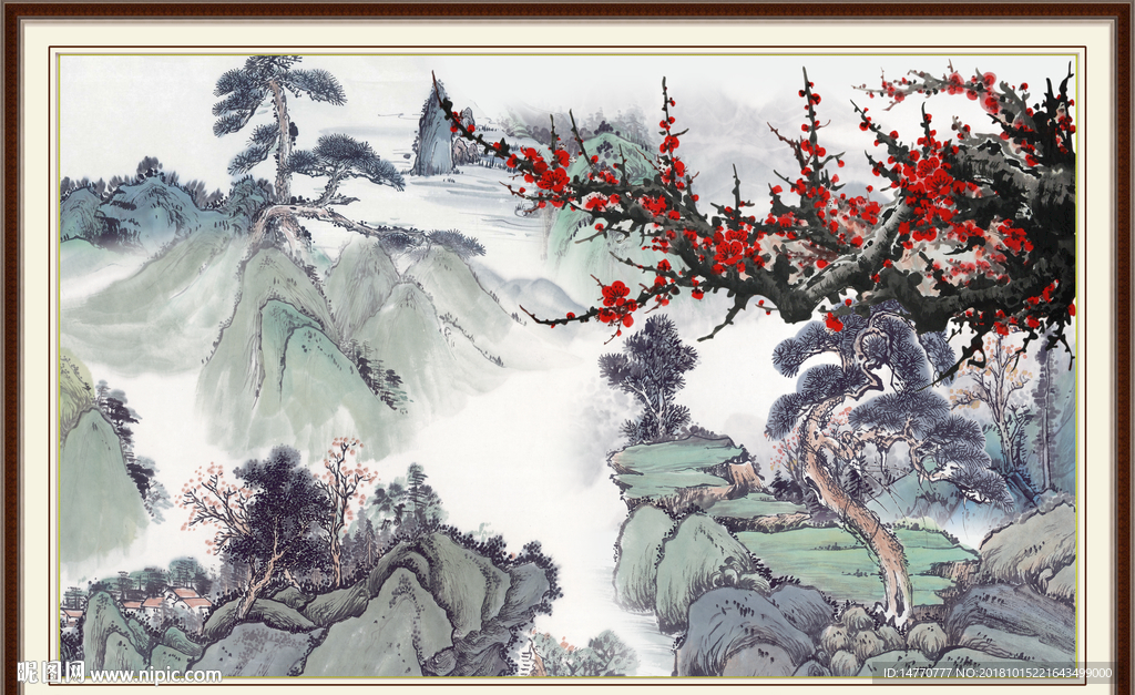 红梅花