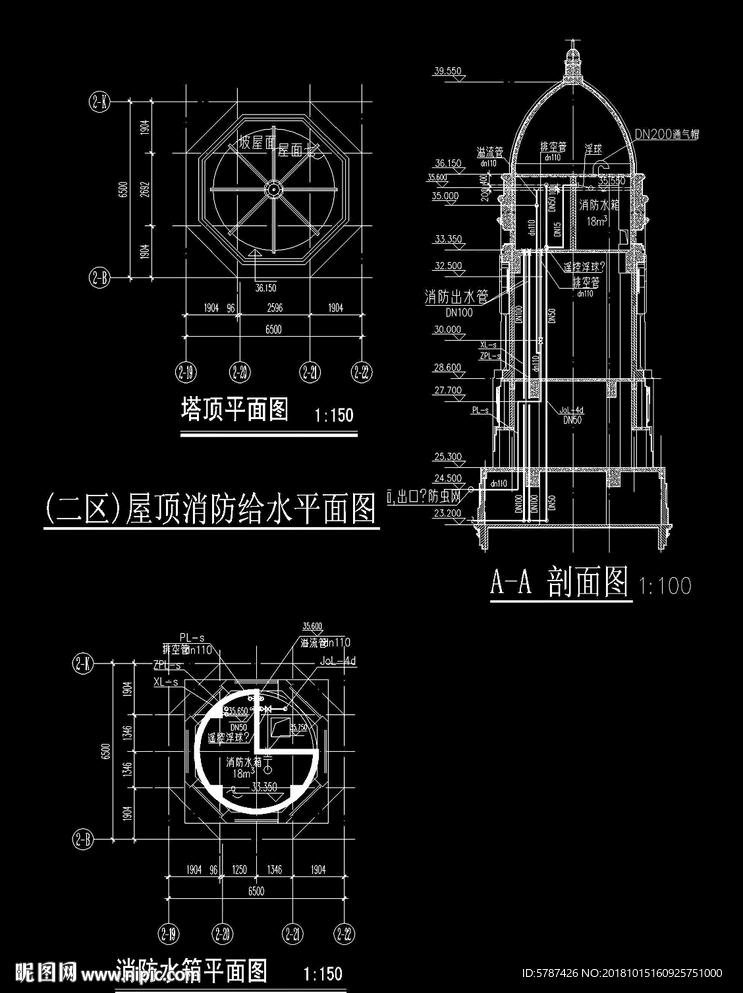 观光塔CAD装修图