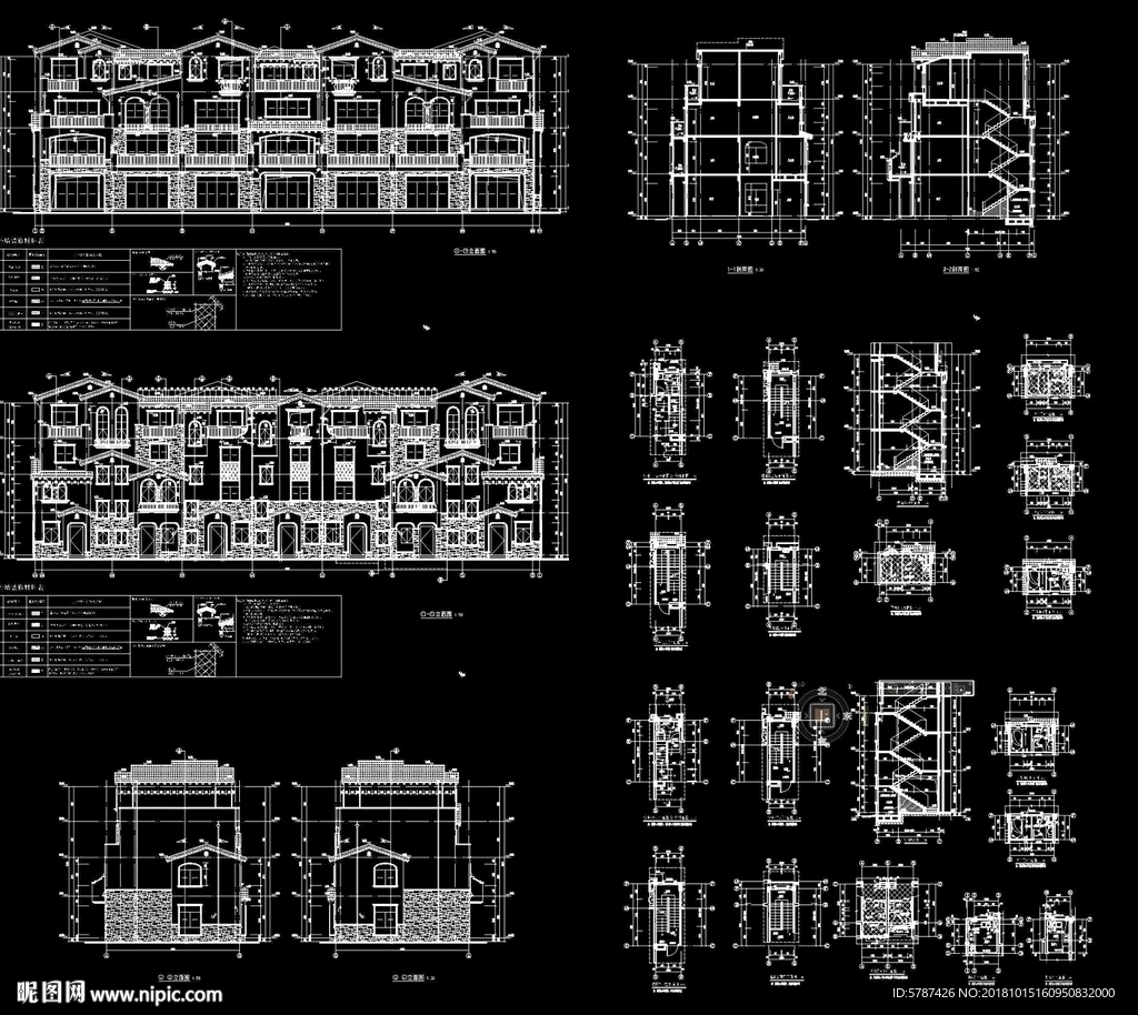 现代别墅住宅建筑图纸