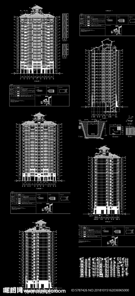 高层住宅建筑图纸