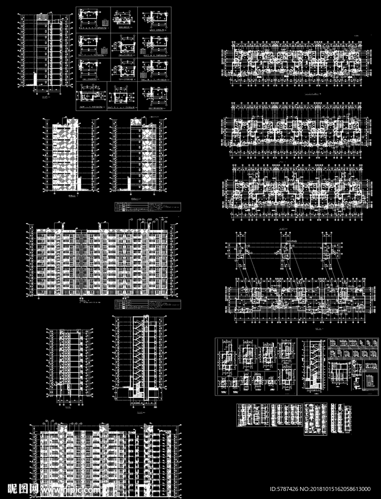 现代高层住宅建筑设计图纸