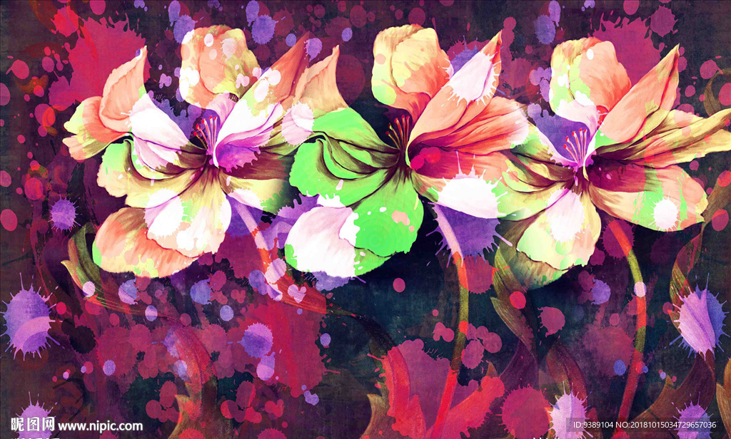 花卉油画