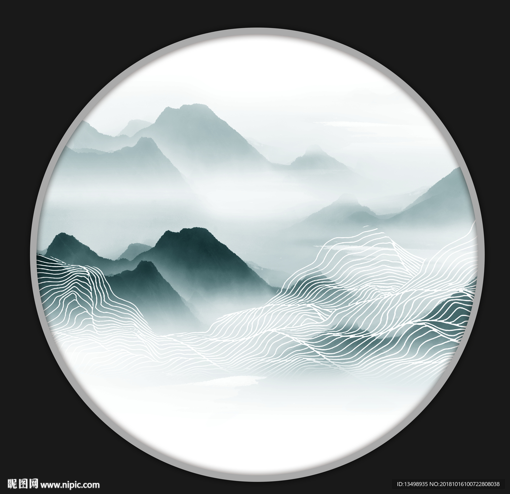 水墨设计图__广告设计_广告设计_设计图库_昵图网nipic.com