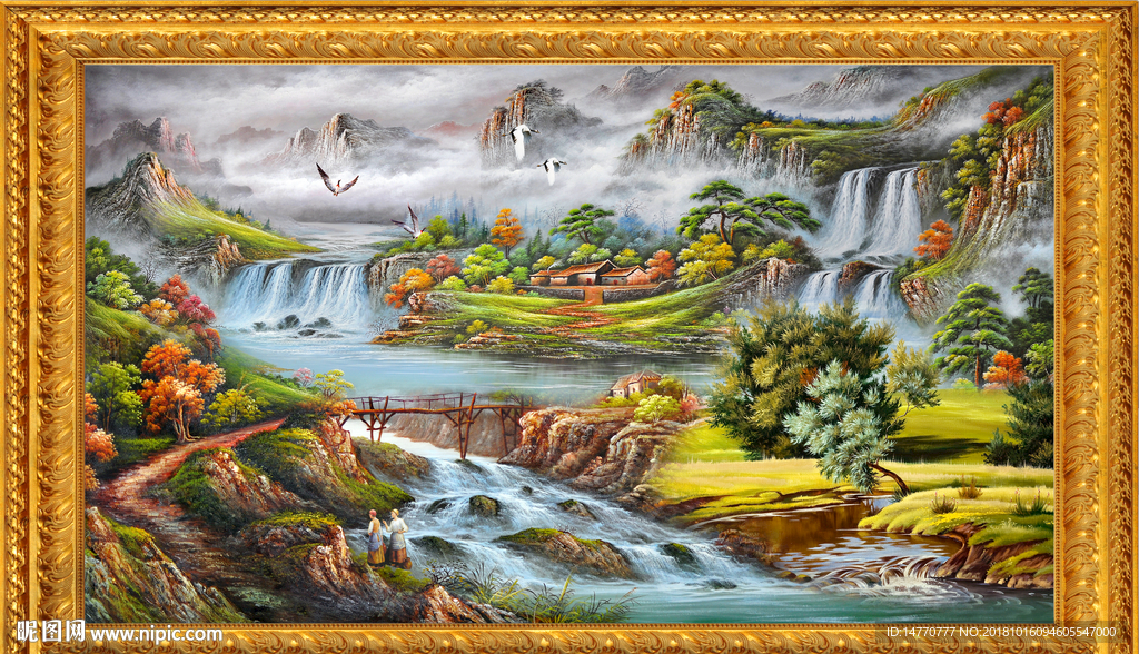 山水油画