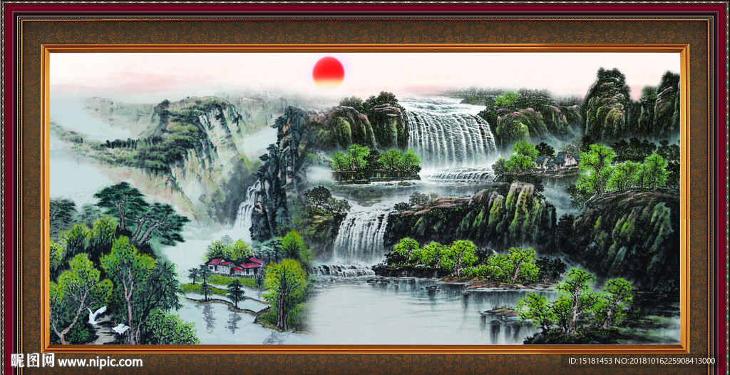 巨幅山水画