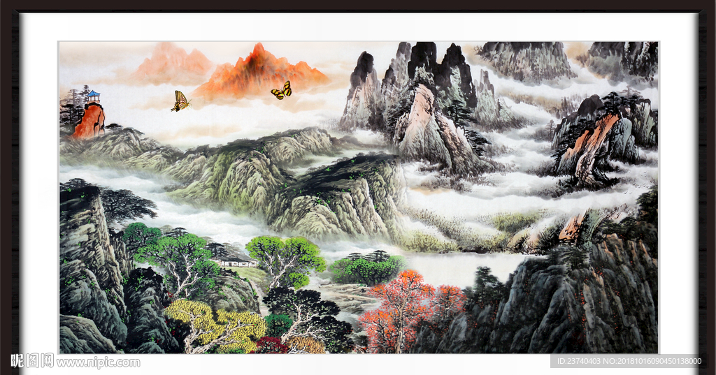 巨幅山水