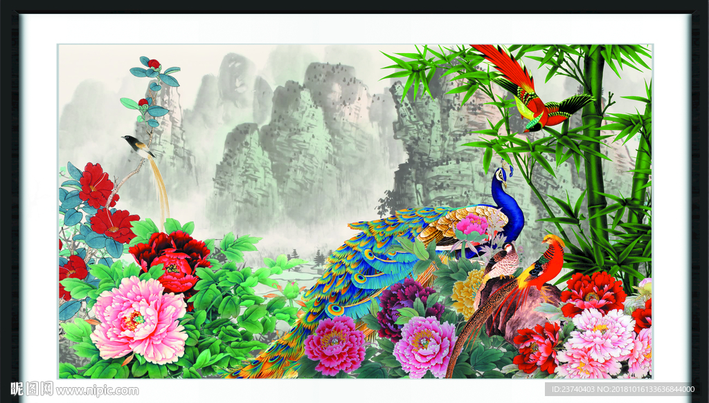 富贵满堂 牡丹富贵图