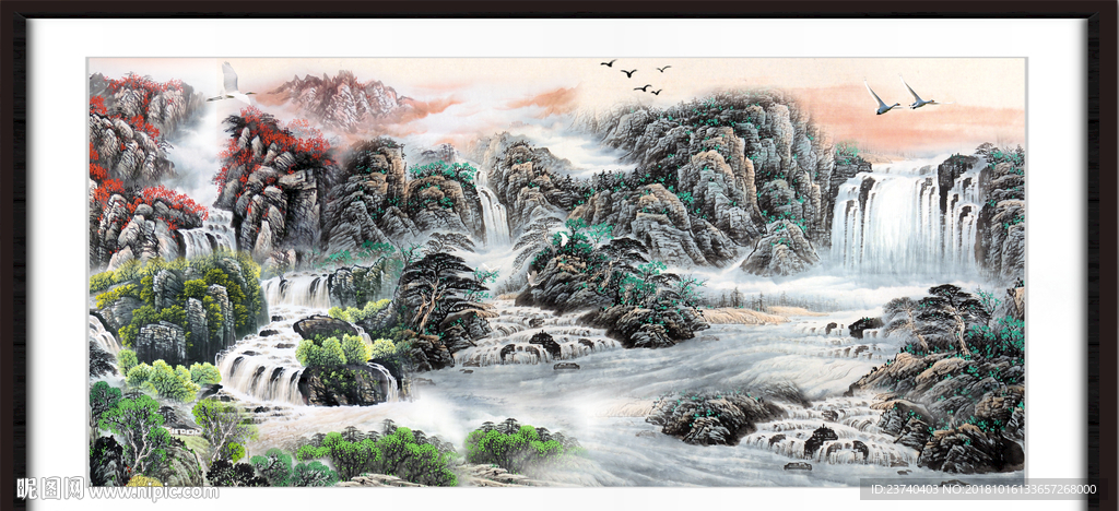 巨幅山水画