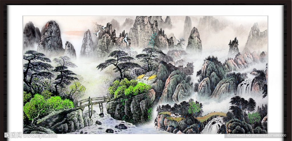 巨幅山水画