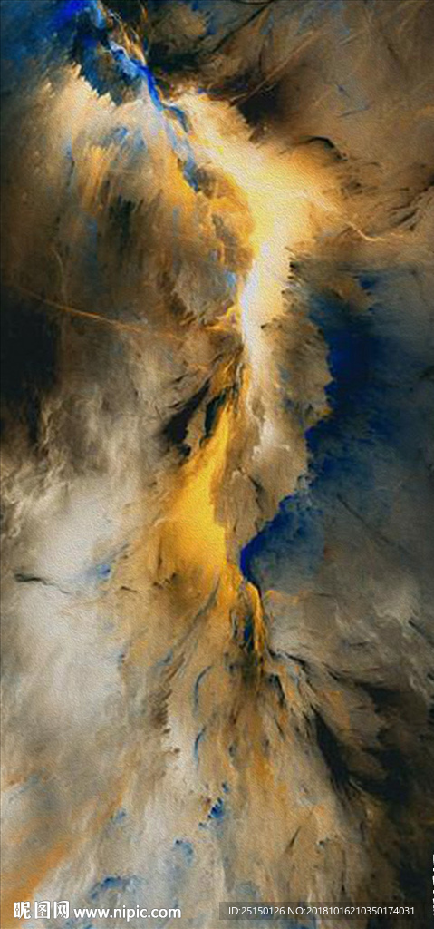 现代简约抽象云彩装饰画