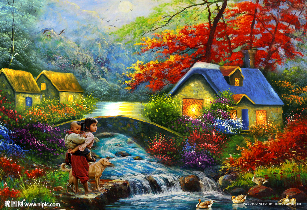 油画风景