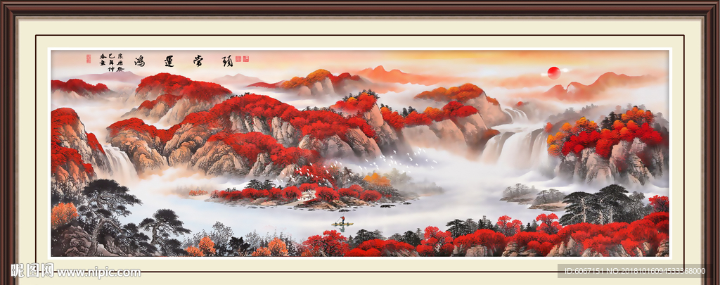 鸿运当头国画