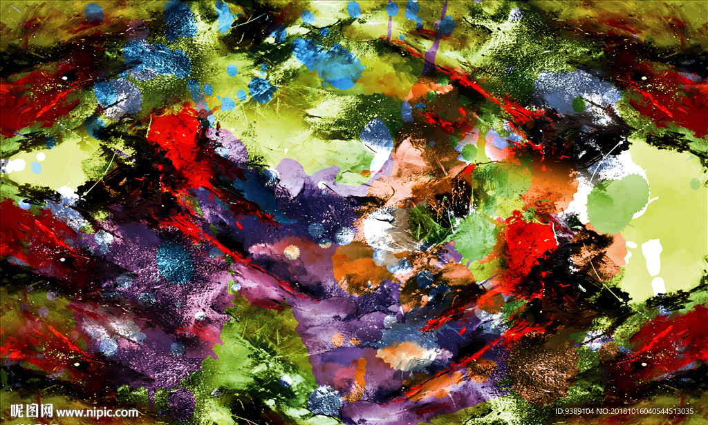抽象油画