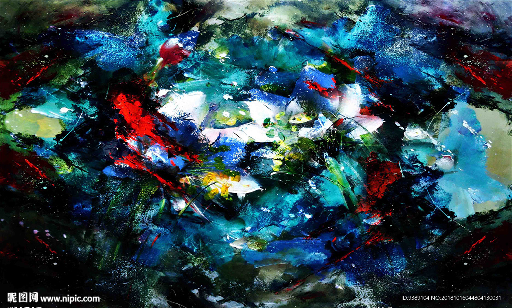 抽象油画