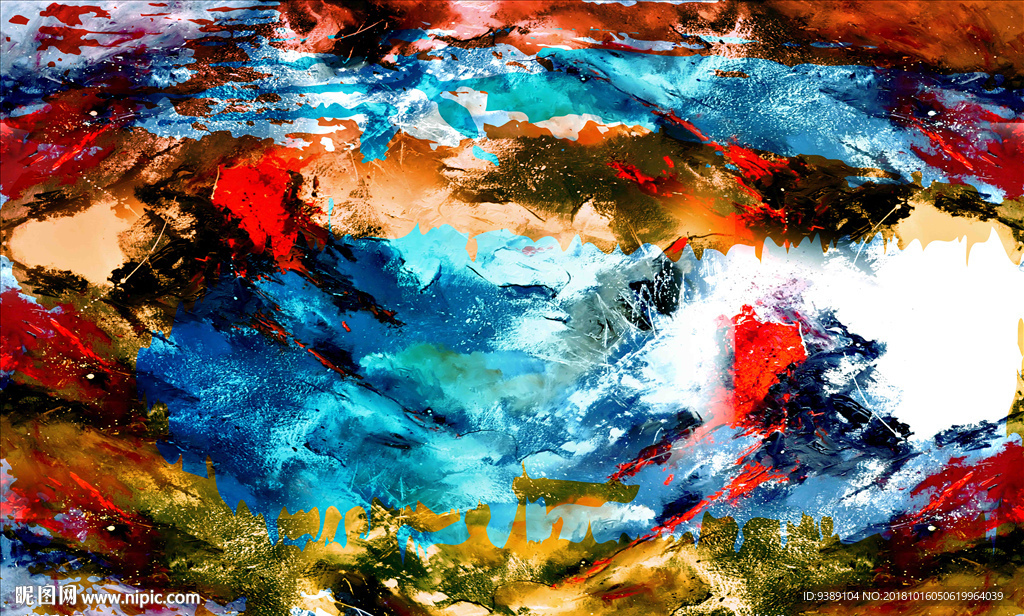 抽象油画