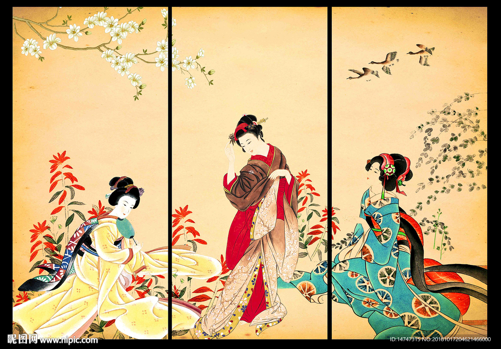 日本仕女图