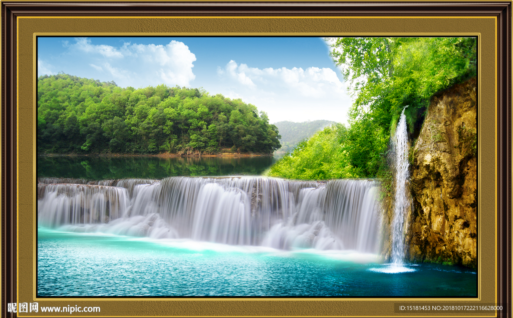 财源广进 山水画