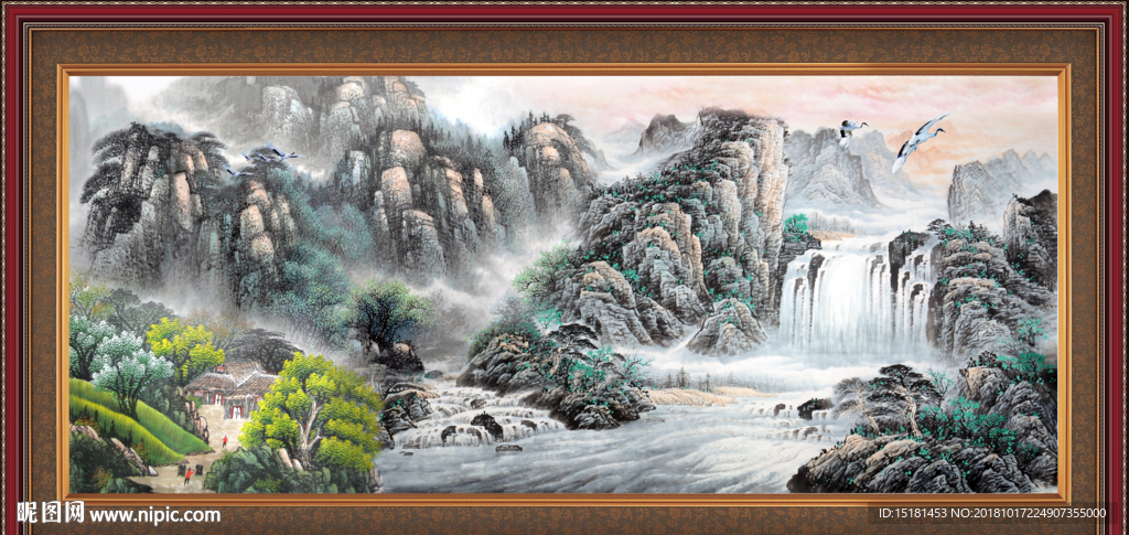 山水风景 山水风景画 山水风景