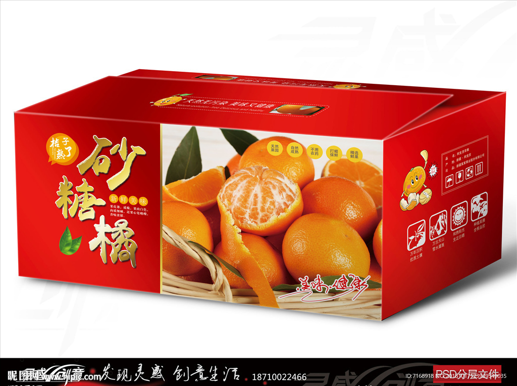 橘子包装 水果包装 桔子 芦柑
