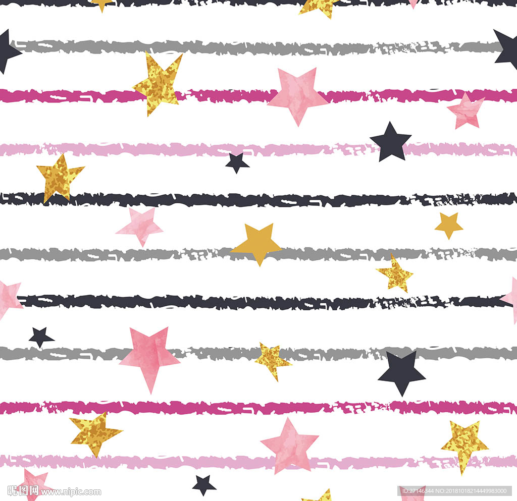 五角星印花图案