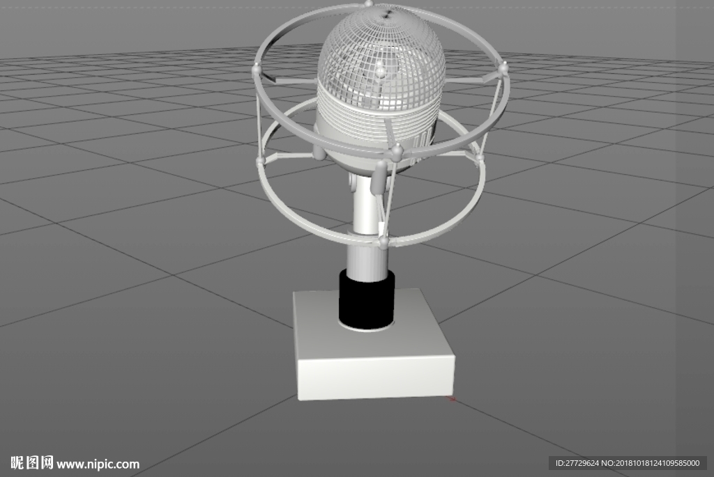 话筒模型 3d打印模型