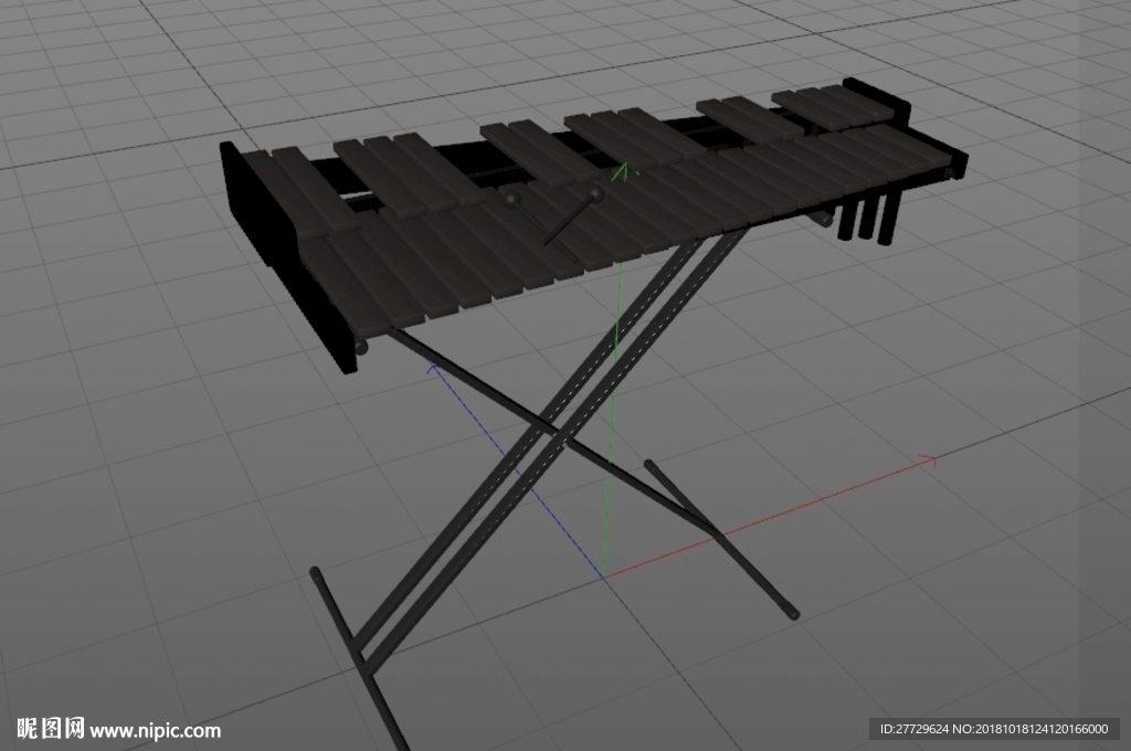 音乐键盘模型 3d打印模型