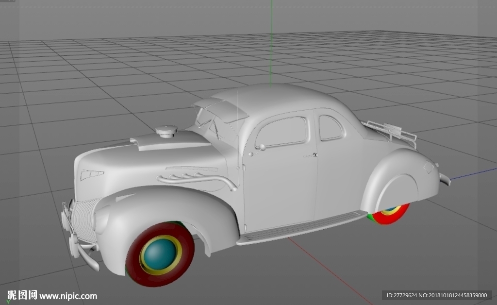 汽车模型 3d打印模型