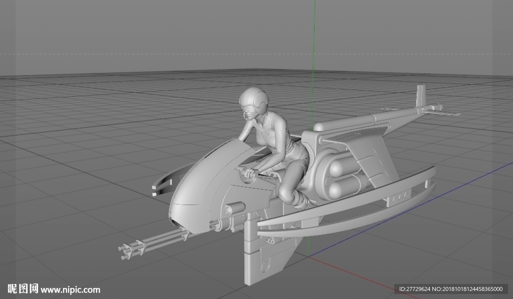 飞船模型 3d打印模型