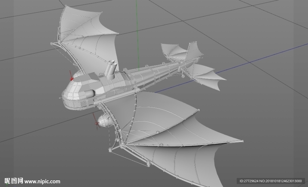 飞船模型 3d打印模型
