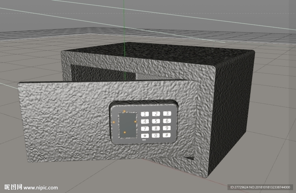 保险箱模型 3d打印模型