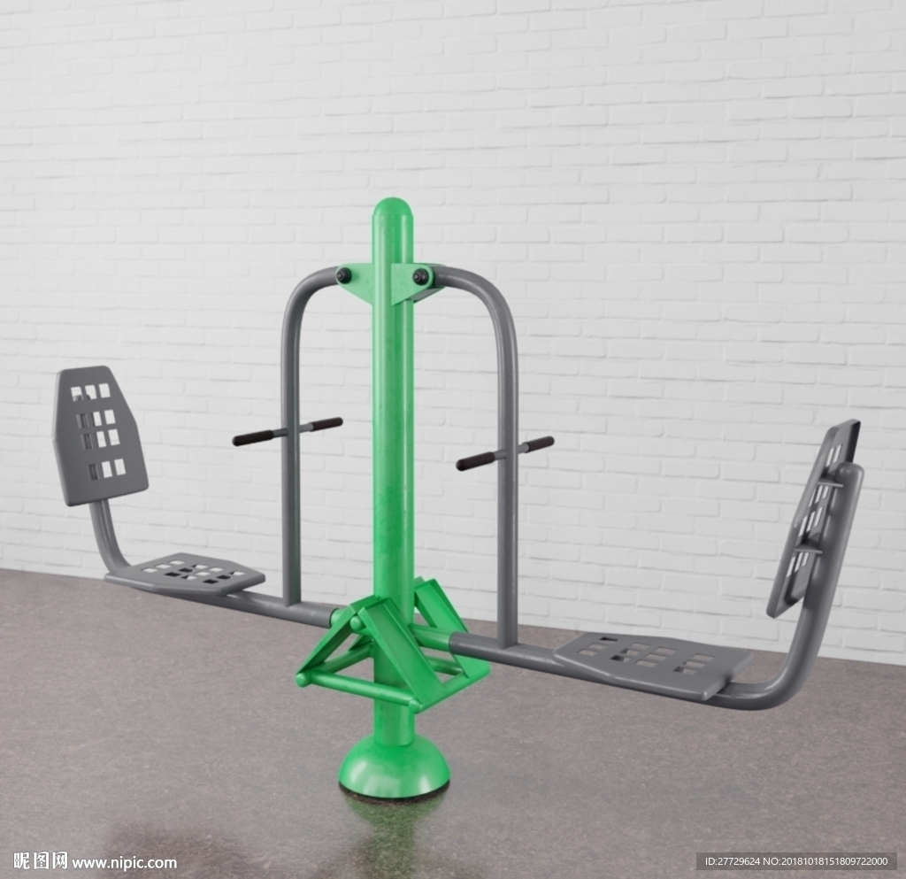 健身器材c4d