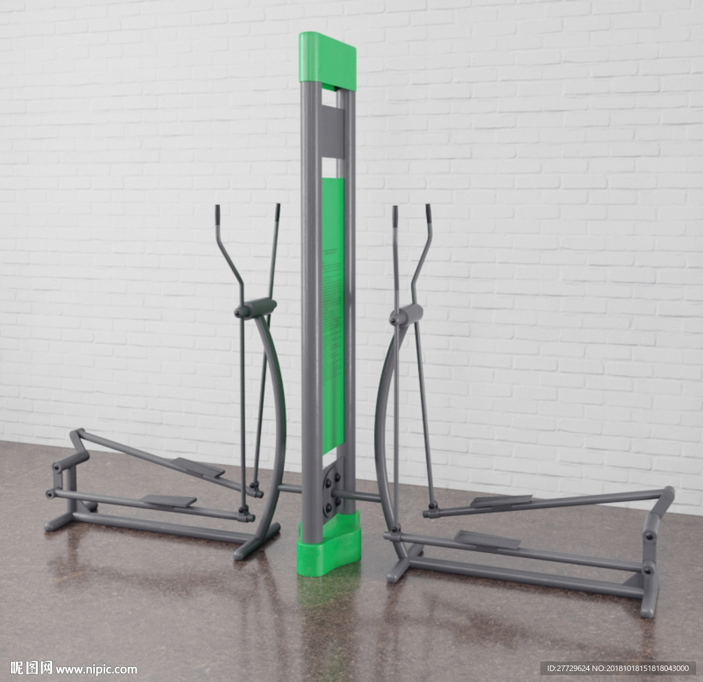 健身器材c4d