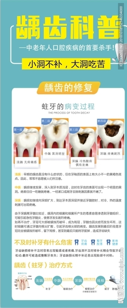 龋齿展架