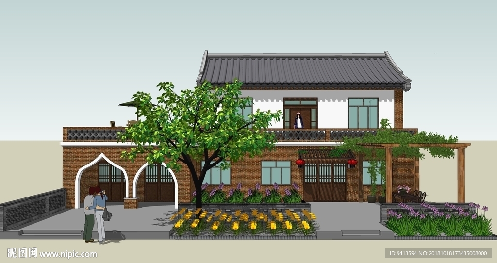 北方民居小院