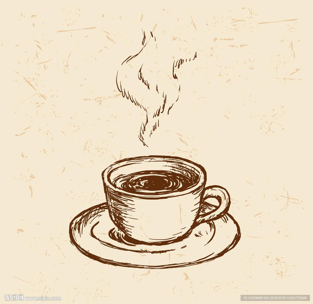 手绘矢量杯子茶杯奶茶素材