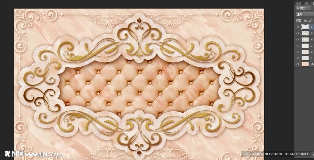 欧式豪华客厅石材电视沙发背景墙