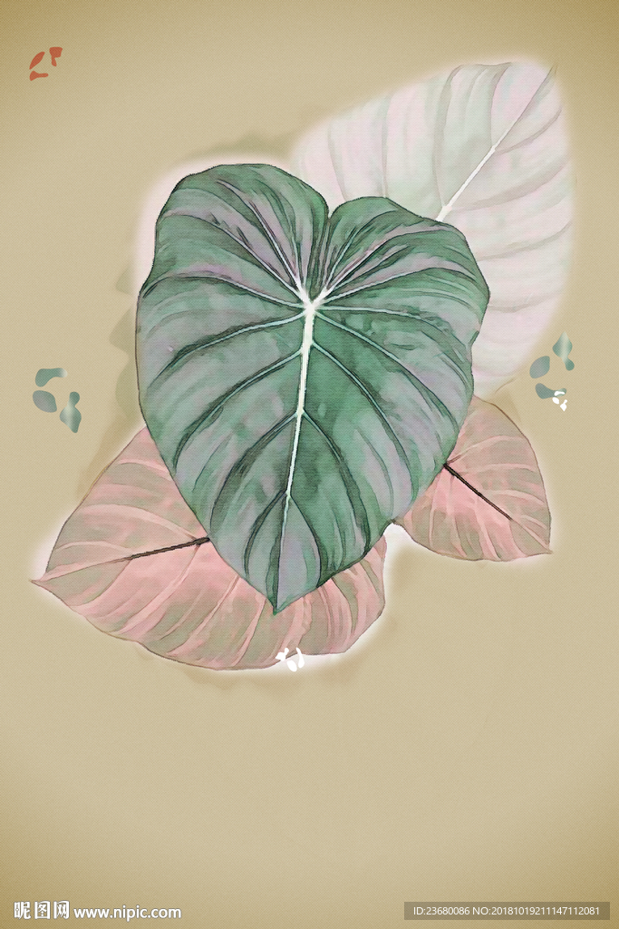 北欧枫叶装饰画