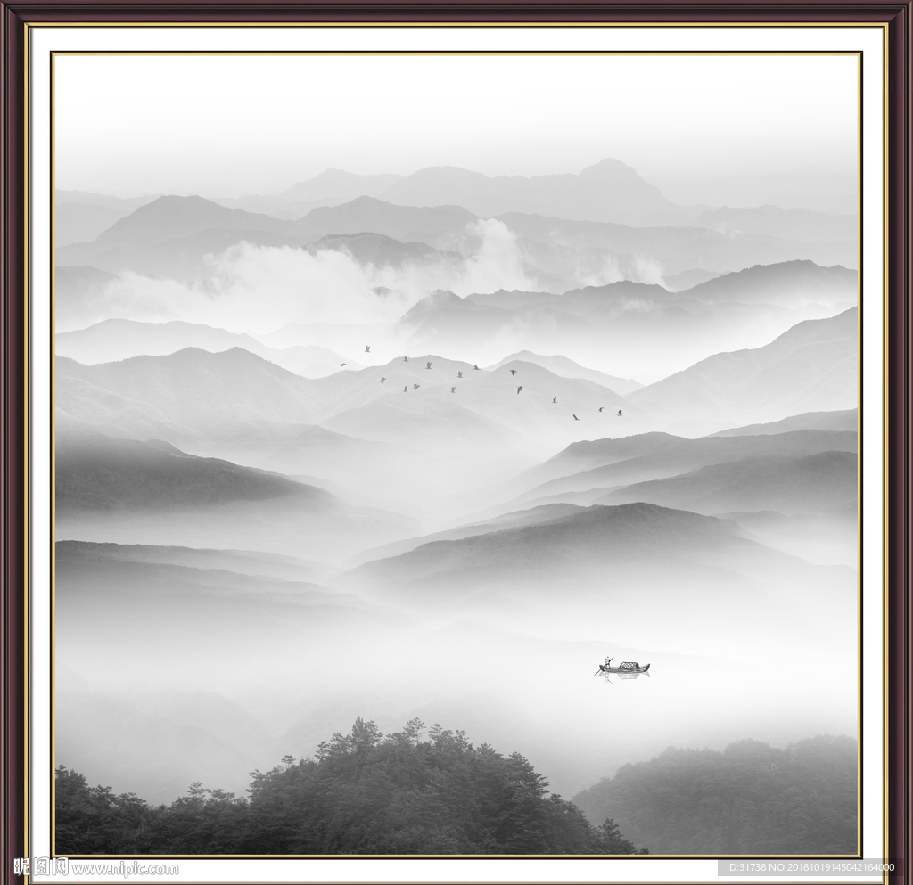 新中式山水画