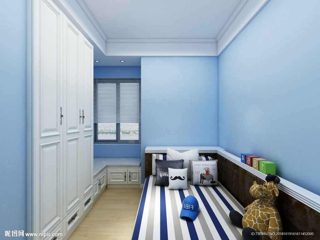 后现代简约风儿童房装修效果图