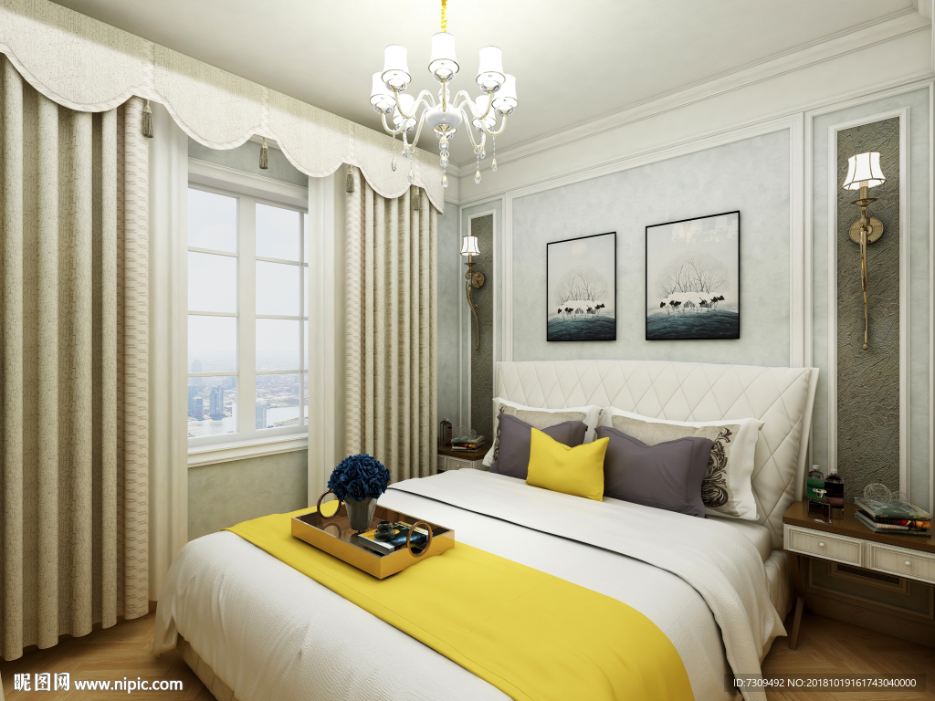 后现代风格主人房装修效果图