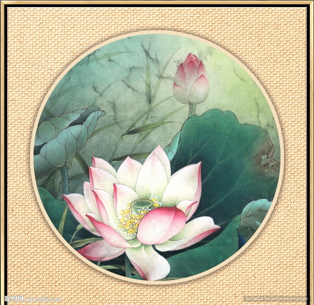 新中式花鸟小品工笔画