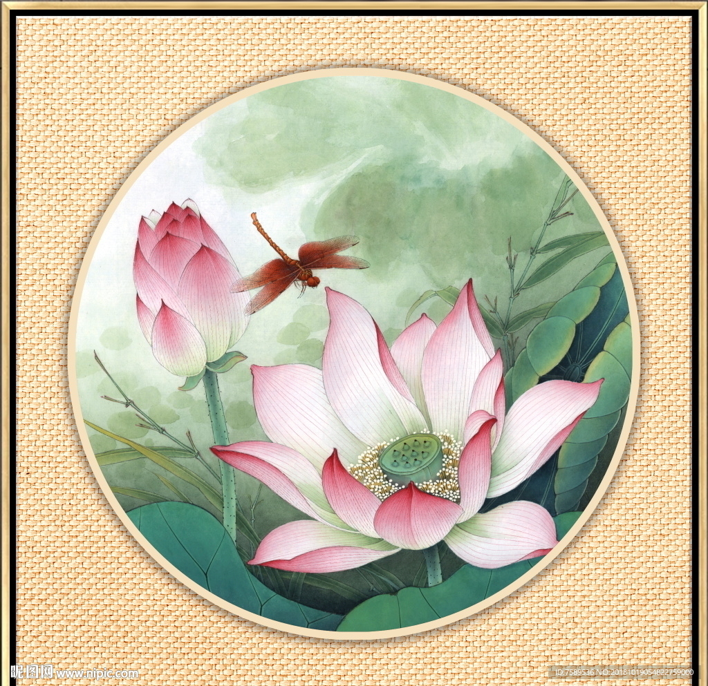 新中式花鸟小品工笔画