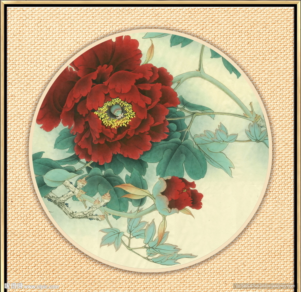 新中式花鸟小品工笔画