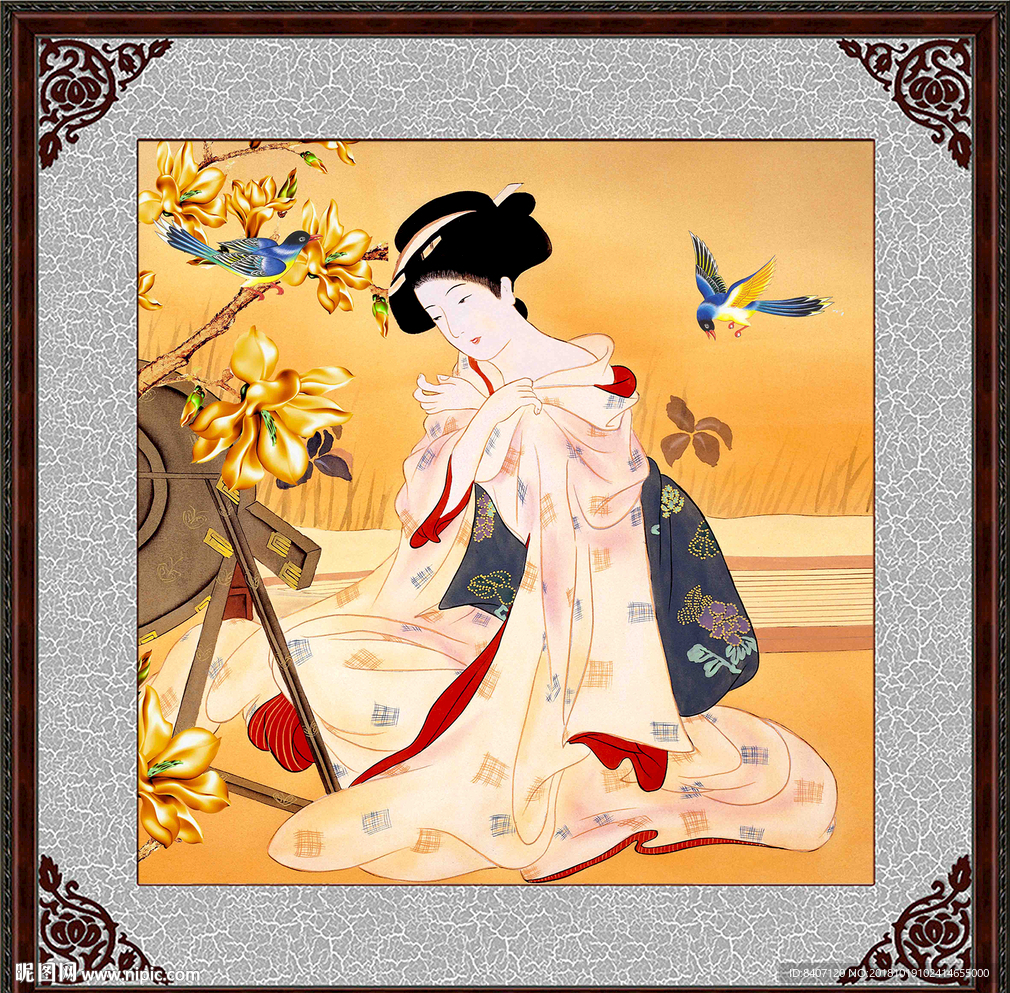 日本仕女图